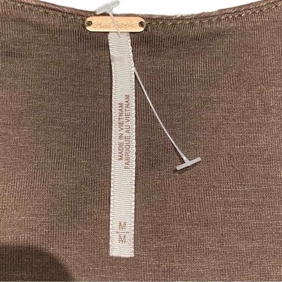 Nwt Free People - Women’s Crushed Velvet Long Sleeve Top - Picture 3 of 7